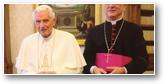 Benoit XVI et Mgr Jaeger