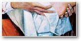 Le geste de Jésus lavant les pieds de ses idisciples... L'eucharistie ne prend sens que si elle se continue dans la solidarité universelle (Jean-Paul II)