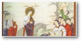 détail de l'évangiliaire d'Egbert