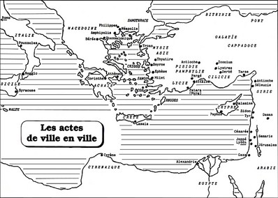 Actes des apôtres, de ville en ville