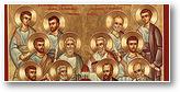 Les douze apôtres - Iconone orthodoxe