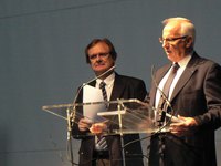 Mr Marcel Debove (Directeur du 1er degrÃ©) et Mr Jean-Bernard Courbois (Directeur du 2d degrÃ©)