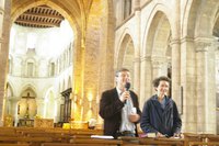 Michel Rossi et Loraine Elsinga présentant la collégiale