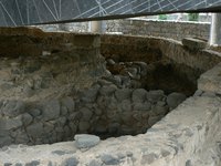 Capharnaum emplacement de la maison de Pierre, sous l'actuelle église moderne