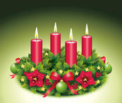 Vierter Advent / Adventskranz