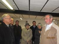 Visite de J.Paul Jaeger à la ferme Delmotte à Laventie.
Dans le magasin.