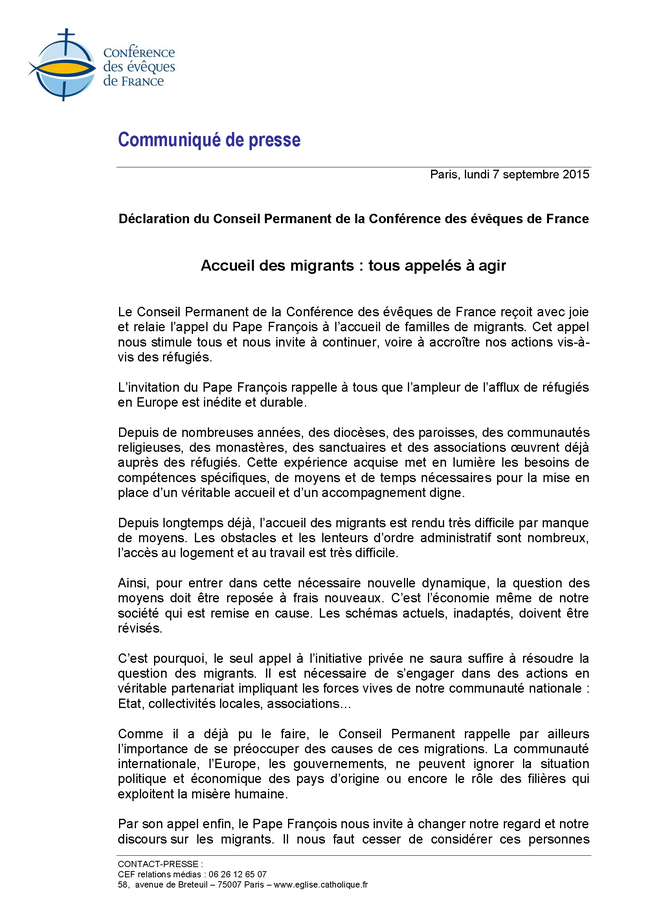 150907_Communique_Eveques_migrants_Page_1