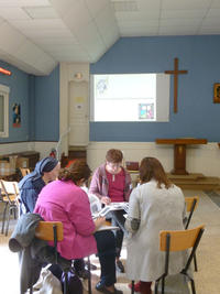 Atelier autour de l'aménagement dans les églises.