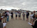 Prière sur le sable