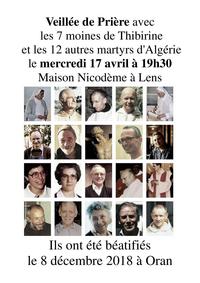 Invitation veillee priere martyrs d Algerie
