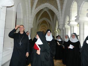 Visite canonique Dom Kemlin et Mere Eustochium en