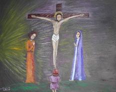 Jésus meurt en croix