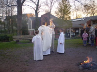 BÃ©nÃ©diction du feu et du cierge pascal