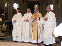 J-C Neveu, P.Bizet; Mgr Jaeger, L.Faucon