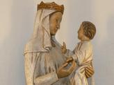 Une reprÃ©sentation intimiste, le regard. Dialogue entre Marie et JÃ©sus. D'aprÃ¨s statue cathÃ©drale d'Amiens