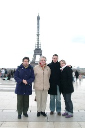 Christiane, Hélène, Julien et Lucile 