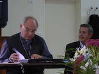 Mgr Jaeger et Benoit Scache