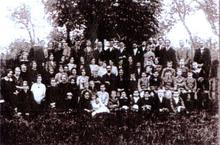 Paroissiens de Wanquetin en sortie à Hauteville vers 1920-1930
