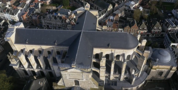 cathedrale Arras vue du ciel