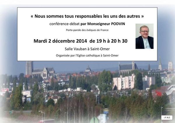 Conference Mgr Podvin a St-Omer