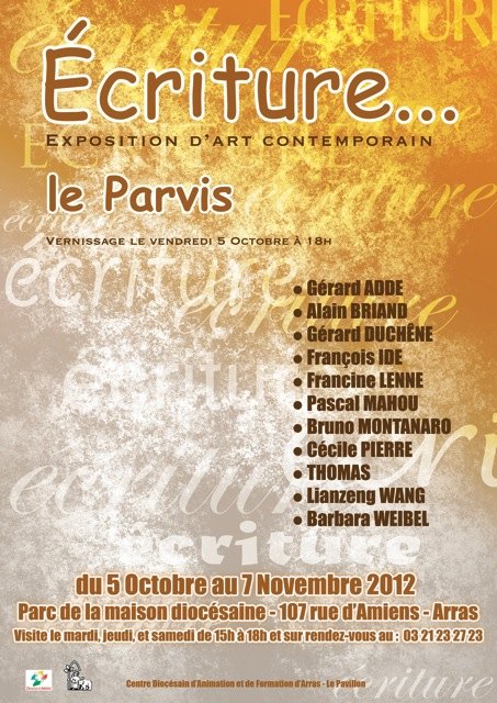 Ecriture : Exposition d'Art comtemporain