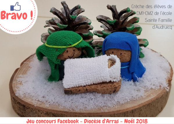 Gagnant concours creche Noel  2018 - ecole Sainte-