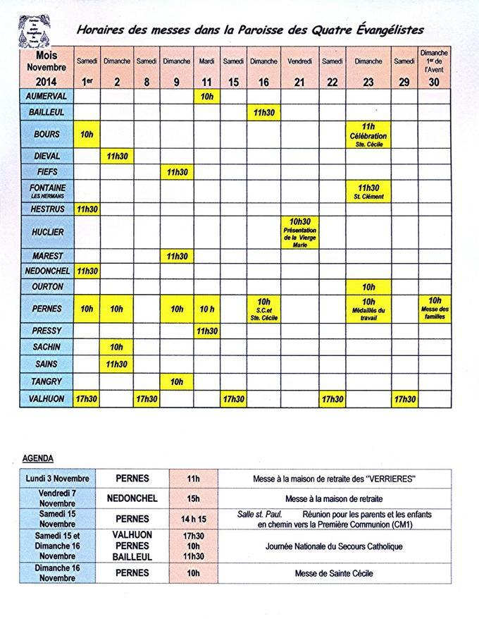 Messe Novembre 1