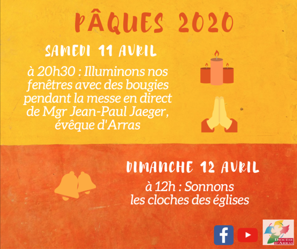 Paques 2020 - Bougies et cloches