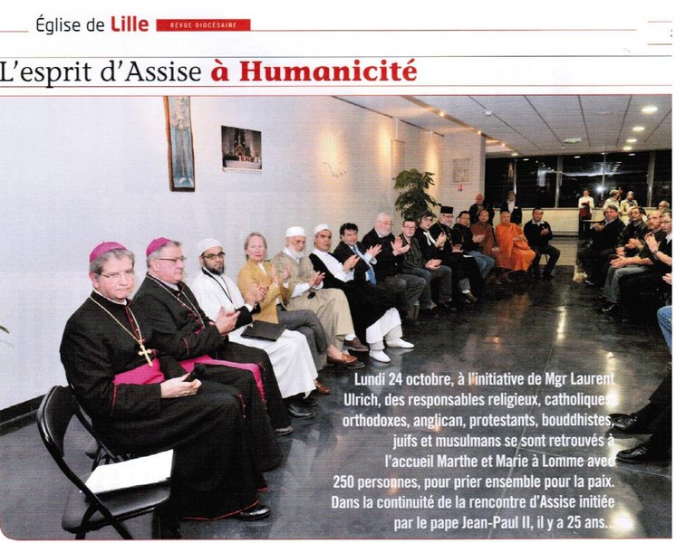 Veillée interreligieuse à Lille